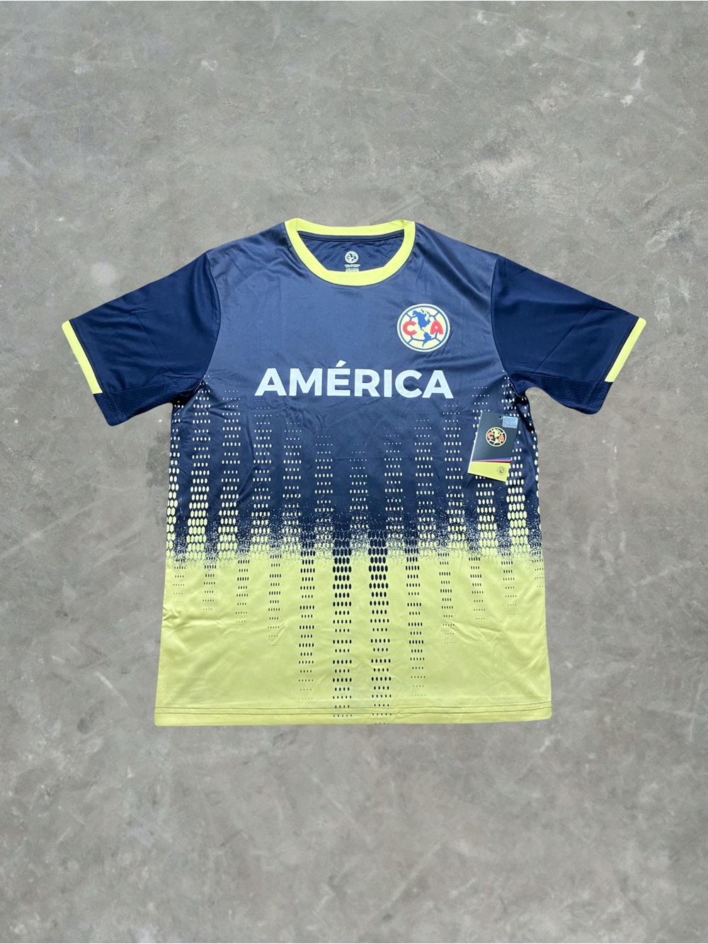 Club America Soccer Jersey Liga MX Mexico League Mens Size M NWT Navy/Yellow